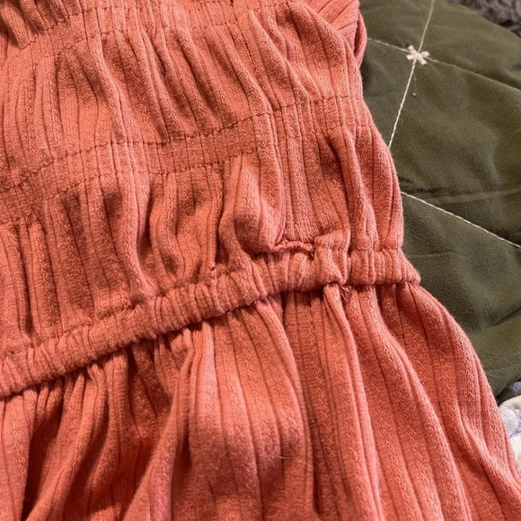 Art class girls large 10/12 romper dress orange terracotta color | spring summer - Picture 3 of 5